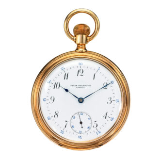 Swiss gold open faced lever in a contract case Circa 1893