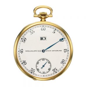Swiss 18 carat gold open faced jump hour watch Circa 1927