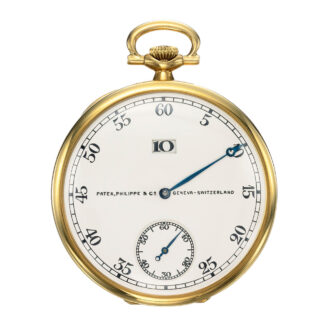 Swiss 18 carat gold open faced jump hour watch Circa 1927