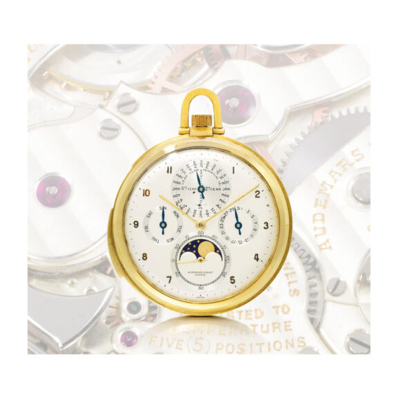 Swiss perpetual calendar with moon phases Circa 1924-1958