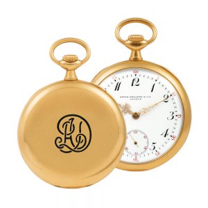 Swiss 18 carat gold open faced lever watch Circa 1908