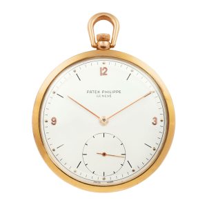 Swiss 18 carat gold open faced lever watch Circa 1949