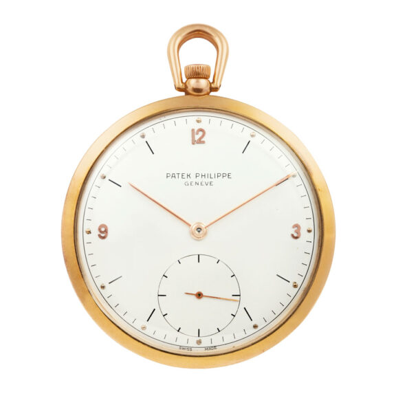 Swiss 18 carat gold open faced lever watch Circa 1949