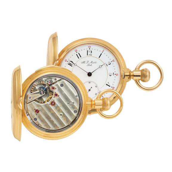 Swiss fine and rare minute repeating full hunter Circa 1885
