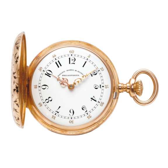 Swiss 18k gold and enamel hunting cased lever Circa 1880