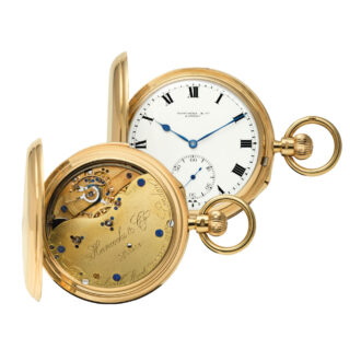 English hunting cased minute repeating lever Circa 1916