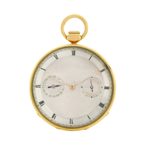 Swiss gold quarter repeating watch with date Circa 1820