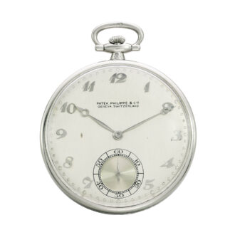 Fine Swiss platinum open faced lever watch Circa 1926