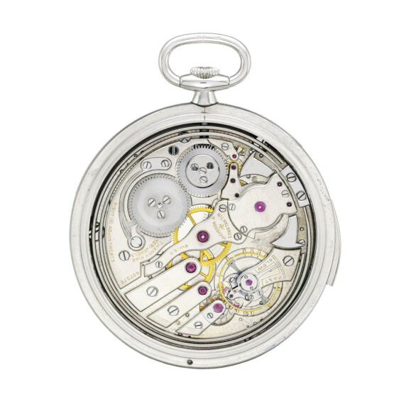 Swiss platinum minute repeating lever watch Circa 1925 Swiss platinum minute repeating lever watch Circa 1925