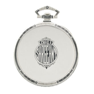 Fine Swiss Art Deco white gold open faced lever Circa 1926
