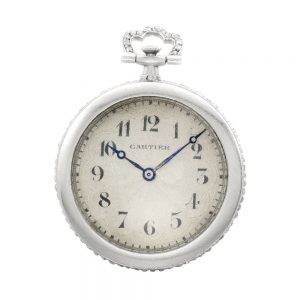 French white gold and diamond set dress watch Circa 1910