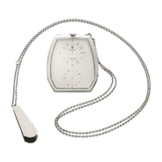 Swiss white gold and diamond set dress wach Circa 1945