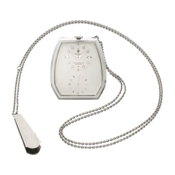 Swiss white gold and diamond set dress wach Circa 1945