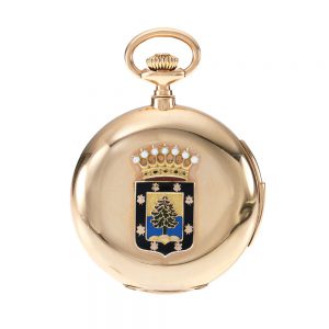 German rose gold minute repeating full hunter Circa 1910