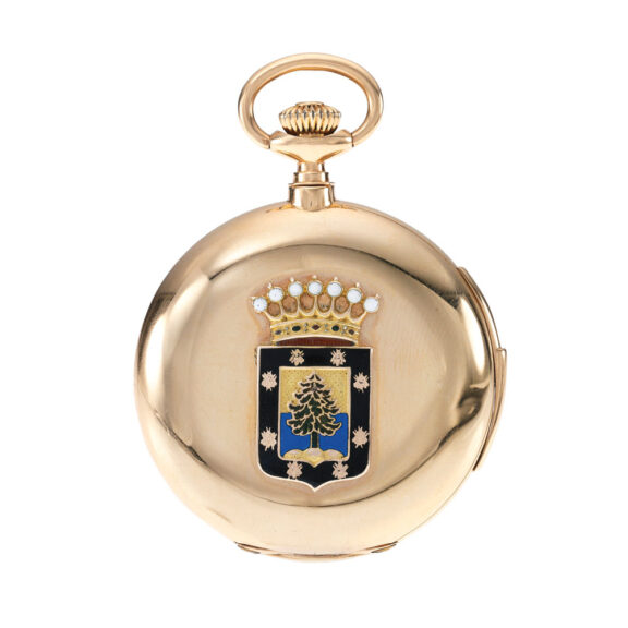 German rose gold minute repeating full hunter Circa 1910