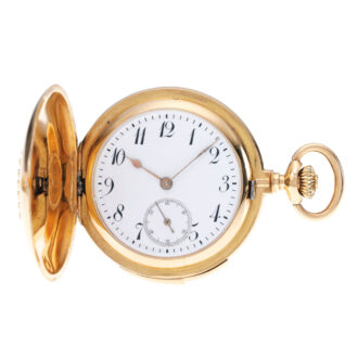 German rose gold minute repeating full hunter Circa 1910
