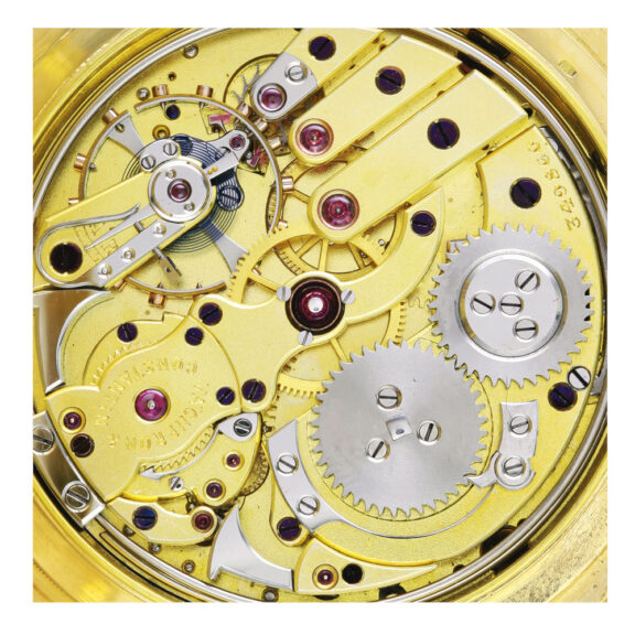 Swiss min. repeating calendar with moon phases Circa 1915 Swiss min. repeating calendar with moon phases Circa 1915