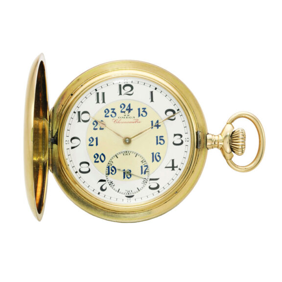 Fine Swiss 14 carat gold hunting cased lever watch Circa 1926