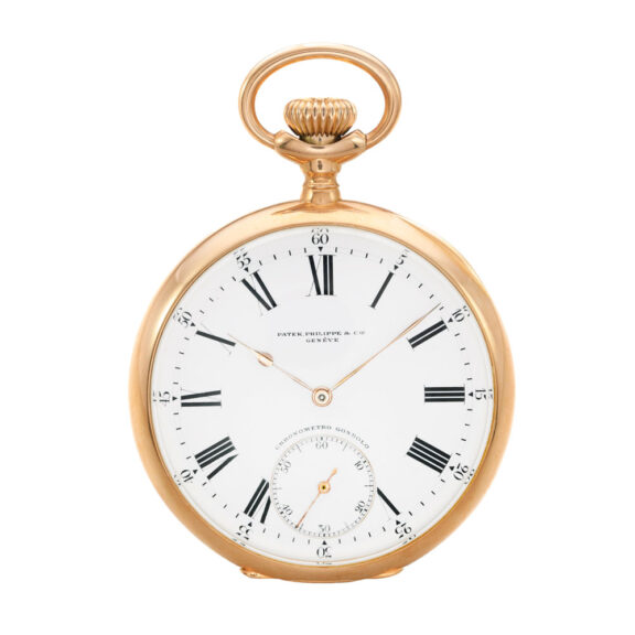 Swiss 18 carat rose gold open faced lever watch Circa 1906