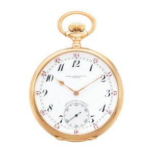 Rare Swiss rose gold open faced lever watch Circa 1912
