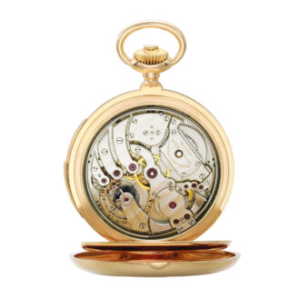 Swiss 18k gold hunting cased minute repeater Circa 1893