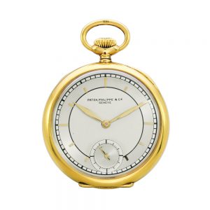Fine Swiss 18 carat gold open faced lever watch Circa 1919