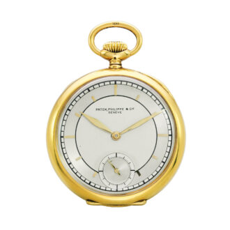 Fine Swiss 18 carat gold open faced lever watch Circa 1919