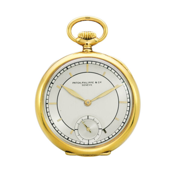 Fine Swiss 18 carat gold open faced lever watch Circa 1919
