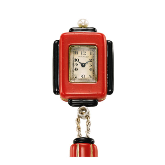 Swiss/French extremely fine and rare lever lapel watch Circa 1924 Swiss/French extremely fine and rare lever lapel watch Circa 1924