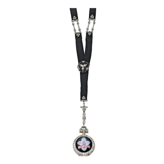 Fine, elegant American platinum pendant watch Circa 1910