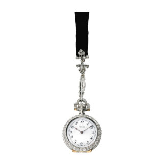Fine, elegant American platinum pendant watch Circa 1910