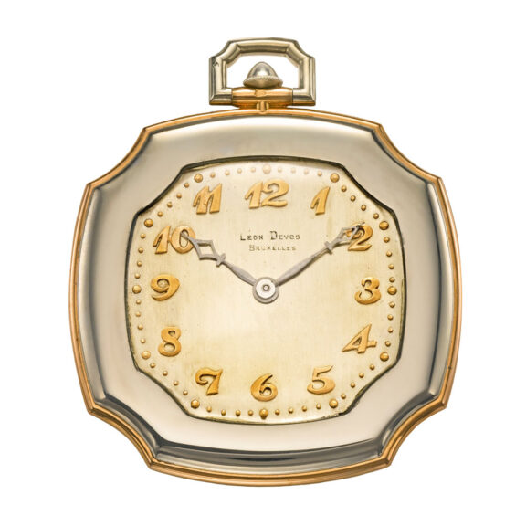 Swiss Art Deco platinum and gold lever watch Circa 1921