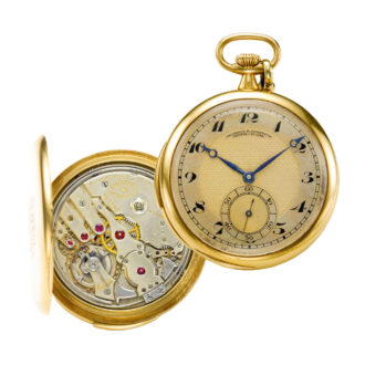 Swiss gold minute repeating open faced lever Circa 1919