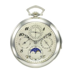Perpetual calendar repeater with moon phases Circa 1920