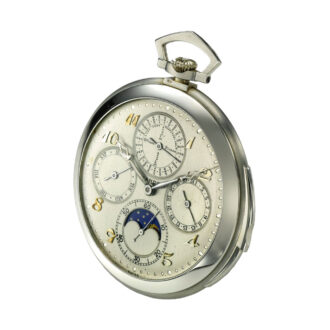 Perpetual calendar repeater with moon phases Circa 1920