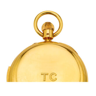 English gold repeating chronograph with tourbillon Circa 1917