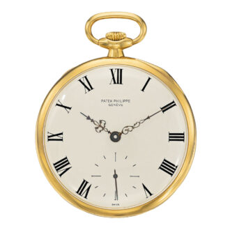 Swiss 18k gold open faced lever pocket watch Circa 1937