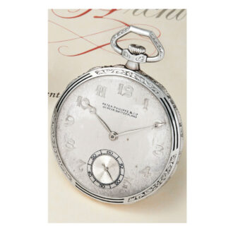 Swiss white gold, enamel lever with unusual case Circa 1928