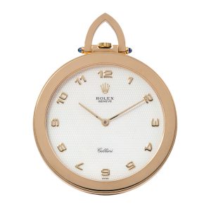 Swiss 18 carat gold open faced lever watch Circa 1985