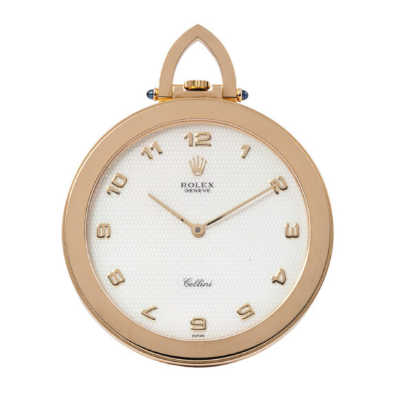 Swiss 18 carat gold open faced lever watch Circa 1985