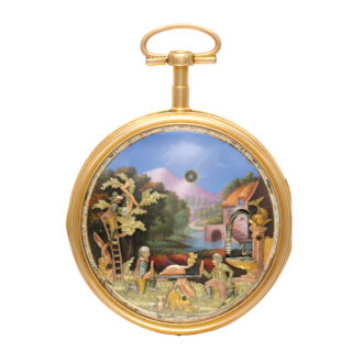 Swiss five motion automaton cylinder watch Circa 1790