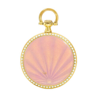 French gold and enamel ladies pendant watch Circa 1910