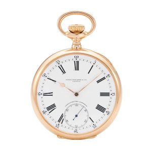 Swiss 18 carat rose gold open faced lever watch Circa 1913