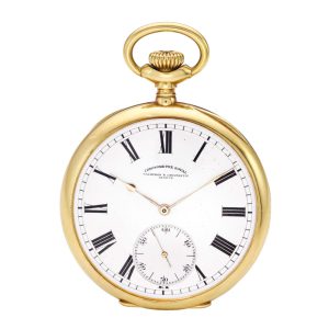 Swiss 18 carat gold open faced lever watch Circa 1910