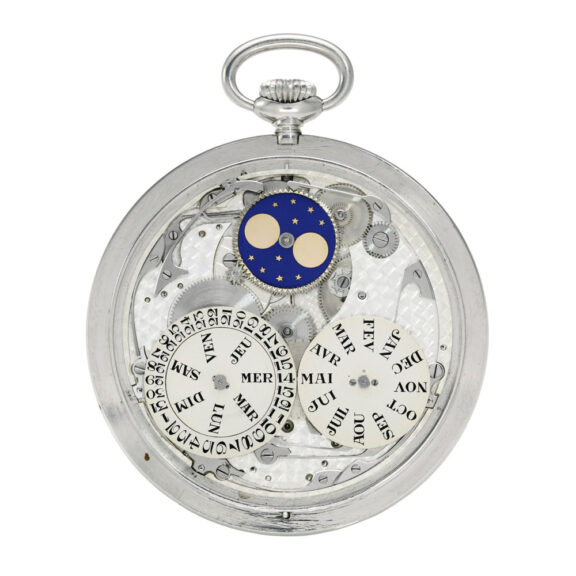 Triple calendar with moonphases & power reserve Circa 1932 Triple calendar with moonphases & power reserve Circa 1932
