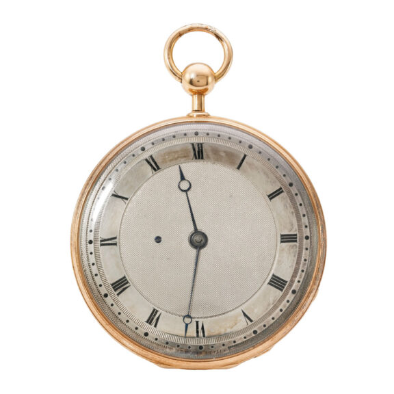 Swiss rose gold open faced quarter repeater Circa 1826