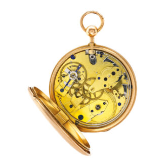 Swiss rose gold open faced quarter repeater Circa 1826