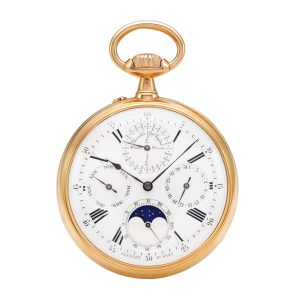 Rare Swiss perpetual calendar with moon phases Circa 1890
