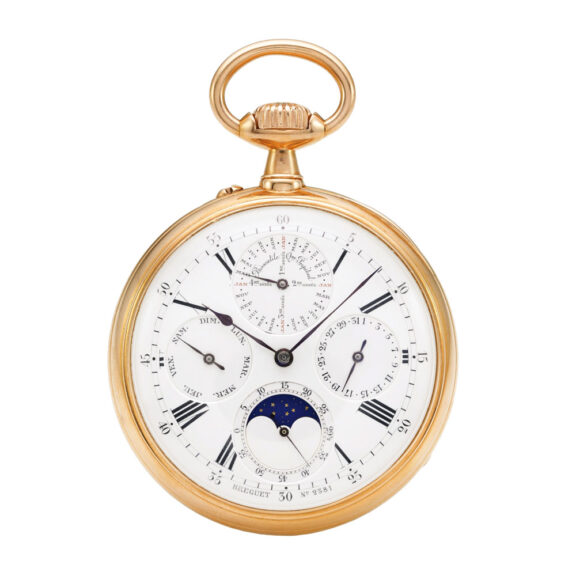 Rare Swiss perpetual calendar with moon phases Circa 1890