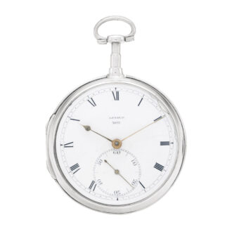Rare English silver open faced chronometer Circa 1818